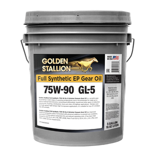 Lubricante Automotriz Sintético Golden Stallion, Antidesgaste, SAE 75W-90 GL-5, Aceite para Engranajes de Extrema Presión, Cubeta de 5 Galones - Product Image 1