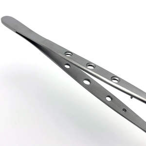 Pinzas Quirúrgicas Dentales de Acero con Punta Serrada, Pinzas para Aplicación de Algodón, Pinzas para Agujas con Ranuras, Certificación CE SurgiRight - Product Image 3