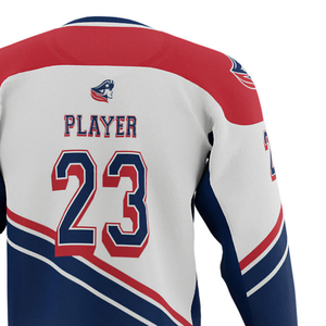 Sudaderas de Hockey, Jersey de Hockey de Poliéster en Blanco, Compra al por Mayor, Jersey de Hockey sobre Hielo Personalizado en Blanco - Product Image 6