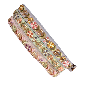 Cordones de diseñador Premium para moda y artesanía, ropa nupcial y de noche de lujo, cordones y cintas hechos a mano en India - Product Image 1