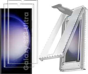 Kit de instalación de protector de pantalla de privacidad anti-espía de cerámica ultra nano para Samsung Galaxy S24, S23, S22, S21, curvado 3D, para el año en adelante