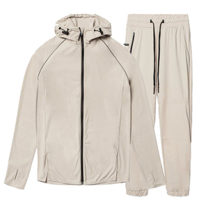 Survêtements d'été pour hommes, mode sport jogging, ensemble deux pièces personnalisé unisexe football coton velours polyester survêtement hommes - Product Image 2