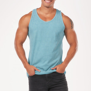 Custom Streetwear Gym Wear Sleeveless T-Shirt <b>Athletic</b> Distressed Vest Men Vintage Acid Wash Oversized Tank Top0.3 - Product Image 2