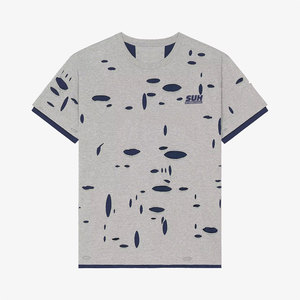 Service OEM T-shirt ample uni imprimé sur mesure pour homme 100% coton écologique à séchage rapide respirant en gros - Product Image 1