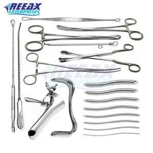 Kit de Instrumentos Quirúrgicos Ginecológicos Reutilizables de Acero Inoxidable de Alta Calidad para Dilatación y Curetaje Manual de REEAX Enterprises - Product Image 3