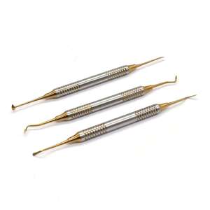 Instruments chirurgicaux pour le nombril, kit de 6 grattoirs en titane pour résine composite dentaire, instruments chirurgicaux manuels - Product Image 2