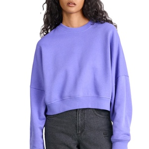 Sweat-shirt femme Sweat-shirts femme chauds et légers en double tricot pour la saison hivernale Tenues décontractées avec logo avant - Product Image 2