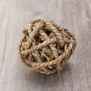 Jouets écologiques pour lapins et hamsters, boules à mâcher en paille, boules à mâcher en herbe marine, jouets à mâcher pour animaux de compagnie - Product Image 1