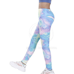 Leggings de Yoga Profesionales para Mujer, Cintura Elástica, Estampado, Largo hasta la Rodilla, Tallas Grandes, Spandex/Poliéster de Alta Calidad, Venta al Por Mayor a Bajo Precio - Product Image 4