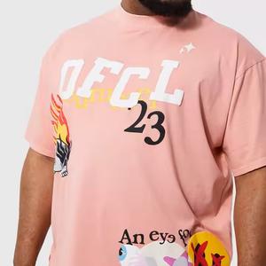 Camisetas de hombre más vendidas 100% algodón peso ligero de alta calidad ajuste suelto diseño liso nueva colección - Product Image 2