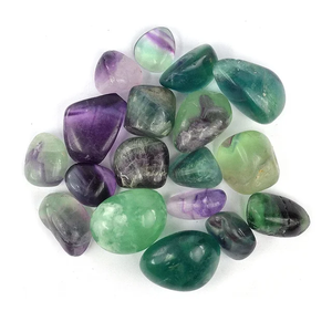 Cristales de ágata de fluorita natural al por mayor, piedras de múltiples caídas para curar piedras preciosas de fluorita, piedras caídas - Product Image 2