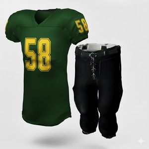 OEM Professional Breathable Plus Size American Football Jerseys Shorts <b>Set</b> Uniforms Custom Printing 100% Polyester - Product Image 2