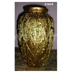 Engraved Golden <b>Urns</b> Funeral <b>Urn</b> Memorial Jar Pot Cremation <b>Urn</b> for Human Ashes (Golden <b>Large</b>) - Product Image 1