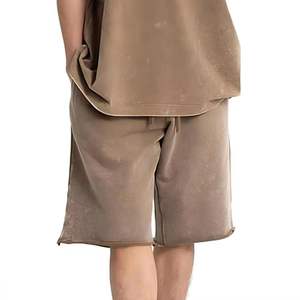 Ensemble T-shirt et short pour homme, style gothique, coupe ample, en polyester/coton délavé au soleil, unisexe, personnalisé - Product Image 5