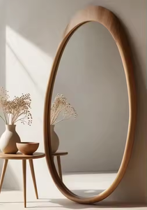 Best Quality Luxury Modern Design <b>Wooden</b> Wall <b>Mirror</b> Design Round Wall <b>Mirror</b> with <b>Wooden</b> <b>Frame</b> by Azora Industries - Product Image 5