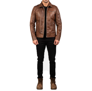 Meilleures ventes Veste de moto en cuir pour homme Tissu d'hiver de haute qualité avec col montant pour un maximum de confort et de chaleur - Product Image 5