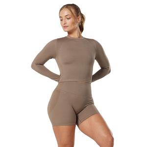 Camiseta Deportiva de Manga Larga para Mujer, Diseño Ajustado y Elástico, Color Personalizado, Venta Caliente - Product Image 1