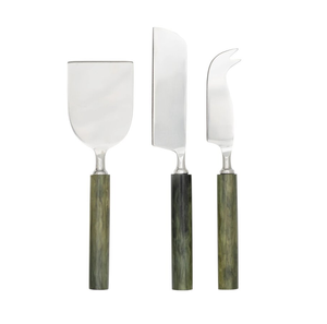 Stainless Steel Cheese Set Buffalo Horn Handle With Silver Finished Unique Design Cheese Spreader Set - Product Image 5