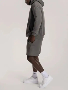 Último diseño Durable Oem Service Hoodies & Shorts Set Streetwear Full Zip-up Hoodie and Shorts 2 Pcs Hoodies - Product Image 6