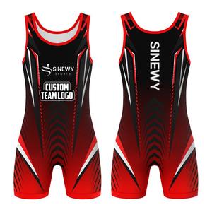 Vente en gros Singlet de lutte personnalisé Nouvelle arrivée Sublimation Spandex Wrestling Wear Singlet de lutte pour hommes, Singlet de lutte pour enfants - Product Image 1