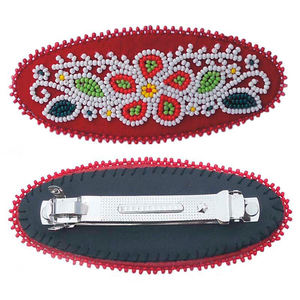 Seed bead embroidery beaded <b>barrette</b> hairpin for fashion lovers Woman ,Girls <b>Hair</b> <b>Barrette</b> Beaded <b>Hair</b> <b>Clip</b> Full Customize - Product Image 6