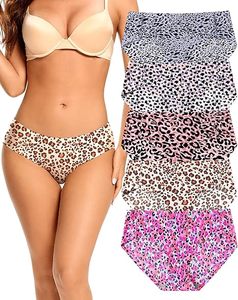 Mid Waist Ladies Bikini-Style <b>Panties</b> Factory Knitted Breathable Comfortable Underpants ODM Supply Printed Pattern Plain Cotton - Product Image 6
