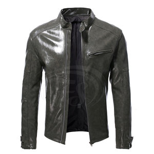 Chaqueta de Cuero Vacuno de Alta Calidad para Hombre, Nueva, a la Moda, Impermeable, de Secado Rápido y Transpirable, para la Temporada de Invierno - Product Image 1