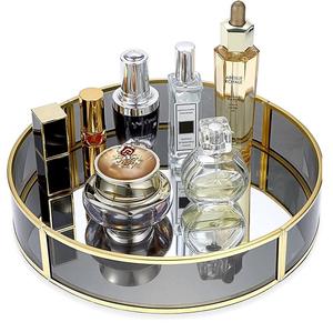 Plateau de service en métal de qualité superfine Organisateur Plateau de service en verre multitâche Plateau de service en verre au design de luxe - Product Image 3