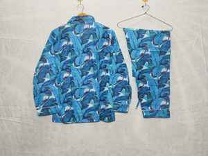 Camisón de algodón con estampado Floral de lujo para mujer, pijama de manga larga, ropa de descanso de lujo suave, conjuntos de pijama de talla grande, informal, transpirable - Product Image 3