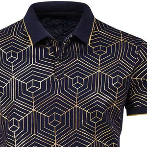 Chemises polo de haute qualité pour hommes Chemises de golf décontractées à motif solide personnalisées avec logo personnalisé - Product Image 3