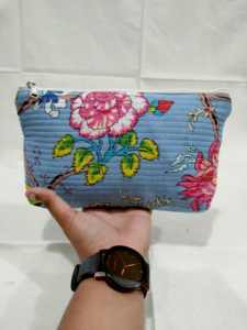 Custom Made 100% Cotton Fabric Printed Pouches with Zipper Closure Ideal for Resale by Accessory Stores - Product Image 3