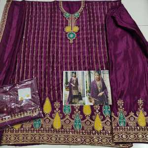 ผ้าปักเลื่อมสำหรับงานปาร์ตี้ปากีสถานอินเดีย - Product Image 2