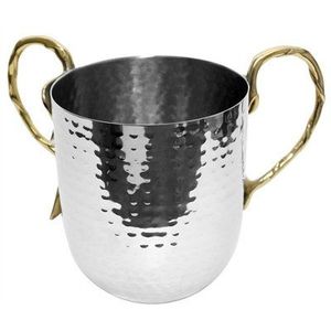 Vase à fleurs artificielles martelé en acier inoxydable avec vase à fleurs de qualité supérieure pour la décoration de mariage et d'hôtel - Product Image 4