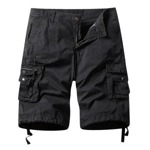 Six Pockets Hot Quality Summer 100%Cotton Half <b>Short</b> Pants for <b>Men</b> Customized Design <b>Men</b> <b>Cargo</b> <b>Shorts</b> Low Price in Black - Product Image 1