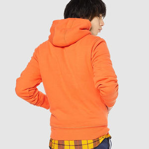 Sudadera con capucha gruesa y pesada con cremallera, hombros caídos, para hombre, térmica de invierno, con logo personalizado, forro polar, ajuste regular - Product Image 4