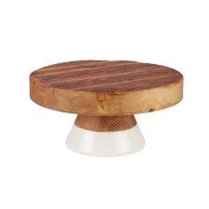 Soporte de pastel de hierro de forma redonda de calidad superior sin tapa Soporte de pastel de tamaño mediano de diseño antiguo a la venta - Product Image 2