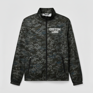 Unisex Vintage Winter Sports Bomber <b>Camo</b> flague Windbreaker <b>Jacket</b> Custom Zipper Closure Waterproof Dyed - Product Image 3