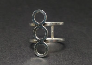 Bijoux fantaisie article fait à la main cercle bande anneau minimaliste anneaux cadeau pour elle prix de gros en vrac - Product Image 3