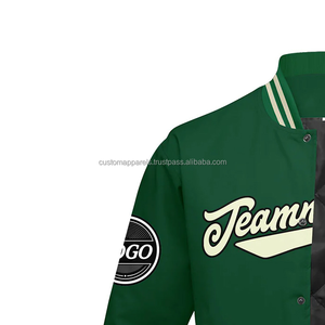 Custom Varsity Jacket MCACVJ-77 Real Leather with Event Logo Embroidery for <b>Promotional</b> Corporate Wear - Product Image 5
