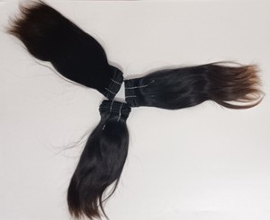 Extensions de cheveux Remy indiens droits de 12 pouces de longue durée Cheveux humains de haute qualité - Product Image 1