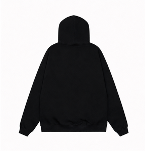 Sweat-shirt à capuche pour femme, couleur unie, tricoté, manches longues, coupe oversize, dos uni, respirant, style streetwear, pull d'automne pour femme - Product Image 2