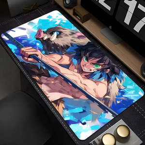 XXL Demon Slayer Inosuke Hashibira <b>Mouse</b> Mat Waterproof Square Heated Gaming Playmat with Wireless Charging Feature - Product Image 2