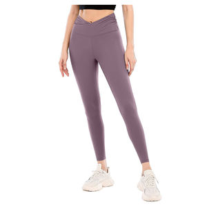 Ropa deportiva personalizada ropa de gimnasio mujeres cuello redondo Tops Fitness entrenamiento activo Leggings correr Yoga conjuntos para mujeres - Product Image 2