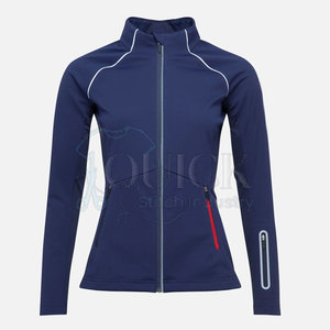 Chaquetas Softshell para mujer, servicio OEM, hechas a medida, impermeables, transpirables, ecológicas, de nailon, con cuello levantado - Product Image 1