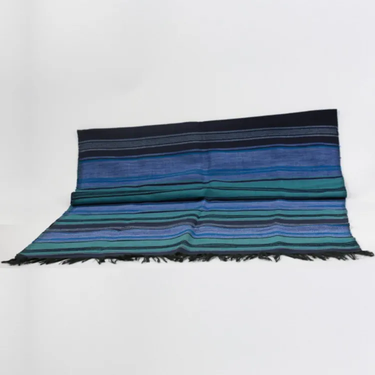 Gemütlicher Schal von Hand gewebt helle handgemachte Quasten Baumwoll schal Schals Schals Frauen Damen Schals Hand gewellt mehrfarbig