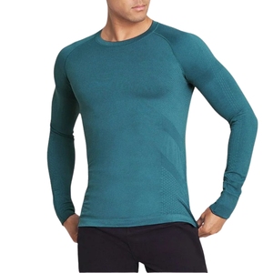 Thermal <b>Compression</b> Top Men Running Long Sleeve Warm Stretch <b>Base</b> <b>Layer</b> Quick Dry Breathable Athletic Training Shirt Custom - Product Image 1