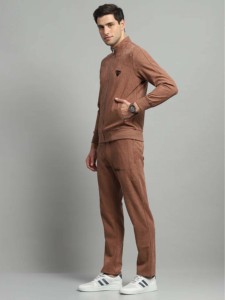 Venta al por mayor personalizado de algodón de lana para hombres Jogging chándal cómodo gimnasio entrenamiento desgaste con capucha cremallera superior estilos transpirables - Product Image 5