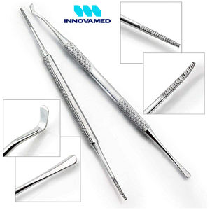 Levantador de uñas encarnadas de doble extremo y juego de limas manuales Curetas de Podología de acero Instrumentos para el tratamiento de uñas encarnadas - Product Image 2