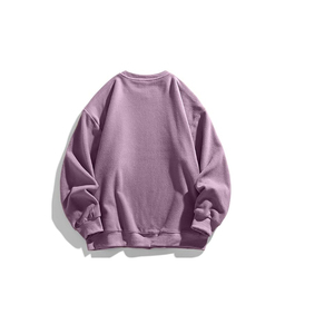 Pulls surdimensionnés en coton à col rond pour hommes sweats à capuche unisexe à épaules tombantes vente en gros - Product Image 3