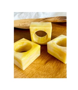 Resin napkin rings with <b>elegant</b> rose gold accents perfect for romantic dinner settings weddings or bridal <b>showers</b> - Product Image 3